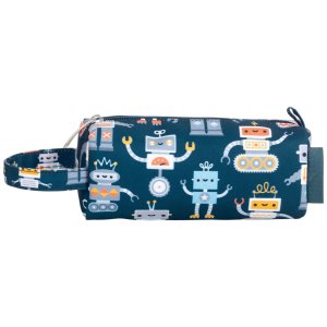 Trousse scolaire enfant avec poignée robots A little lovely company