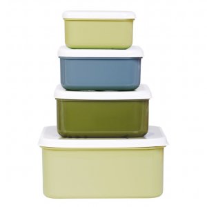 Lot de 4 boîtes à goûter dinosaures A little lovely company