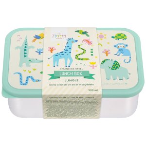 Lunch box enfant en acier inoxydable jungle A little lovely company