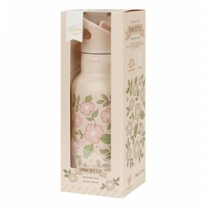 Gourde isotherme enfant 350 ml fleurs roses A little lovely company