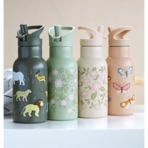 Gourde isotherme enfant 350 ml fleurs roses A little lovely company