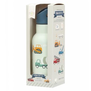 Gourde isotherme enfant inox 350 ml véhicules A little lovely company