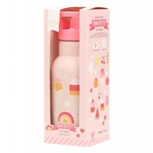 Gourde isotherme enfant inox 350 ml crème glacée A little lovely company
