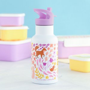 Gourde isotherme enfant 350 ml fleurs du jardin A little lovely company