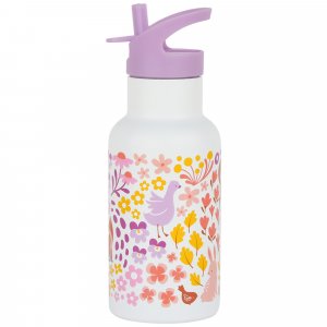 Gourde isotherme enfant 350 ml fleurs du jardin A little lovely company