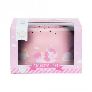 Veilleuse projecteur d'étoiles licorne A little lovely company