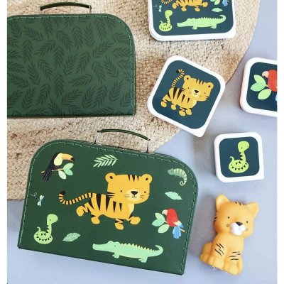 Lot de 2 valisettes tigre