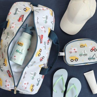 Sac de voyage enfant avec bandoulière véhicules