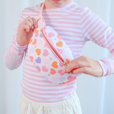 Sac banane enfant cœurs