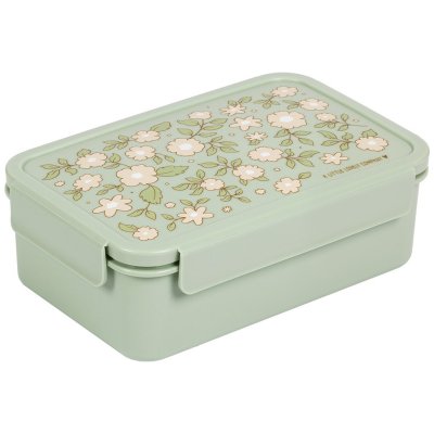 Lunch box fleurs sage