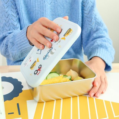 Lunch box enfant en acier inoxydable véhicules