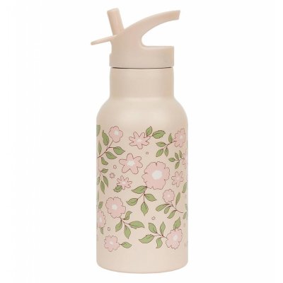 Gourde isotherme enfant 350 ml fleurs roses