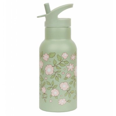 Gourde isotherme enfant 350 ml fleurs vertes