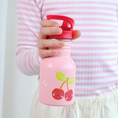 Gourde isotherme enfant compacte 350 ml cerises
