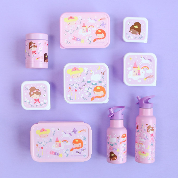 Lot de 4 boîtes à goûter princesses A little lovely company