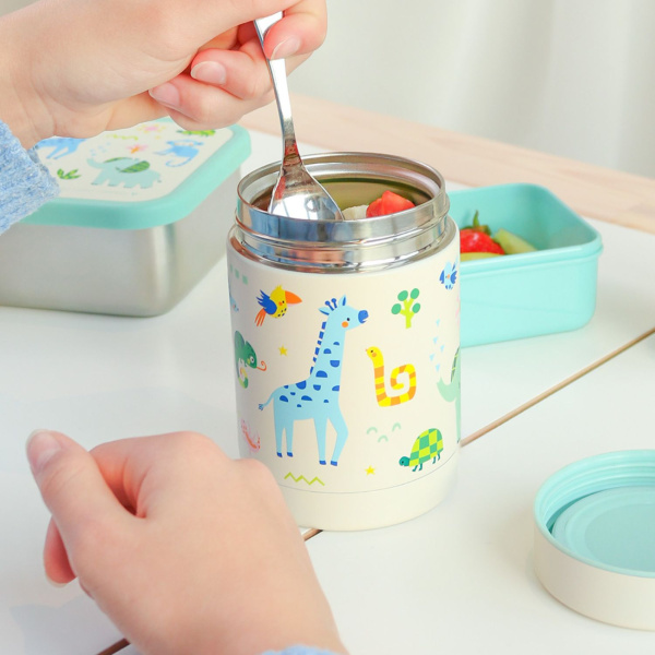 Boîte à repas isotherme inox 300 ml jungle A little lovely company