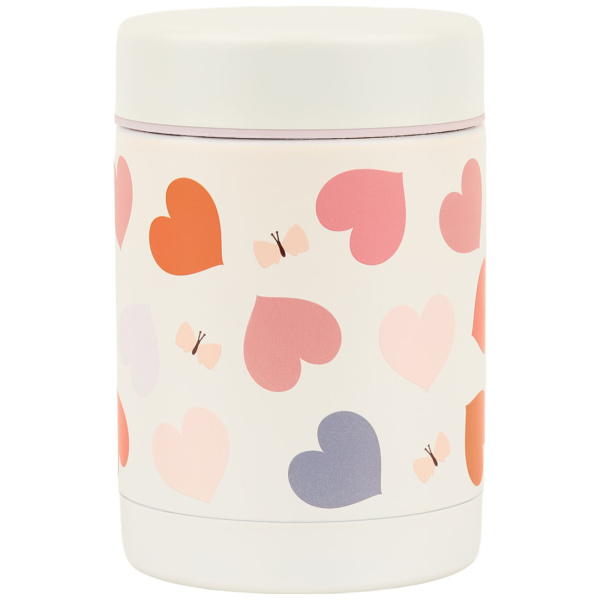 Boîte à repas isotherme inox 300 ml cœurs A little lovely company