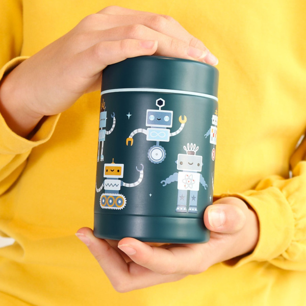 Boîte à repas isotherme inox 300 ml robots A little lovely company