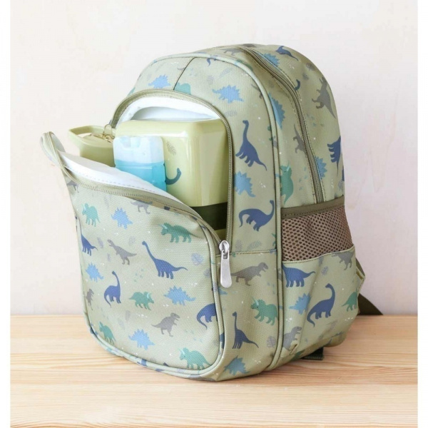 Sac à dos enfant isotherme fleurs sauge A little lovely company
