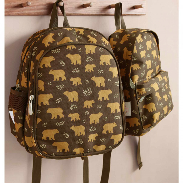 Sac à dos enfant isotherme fleurs sauge A little lovely company