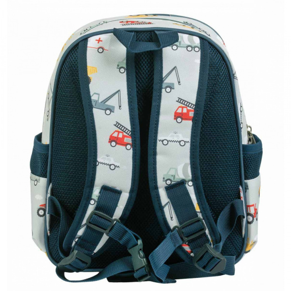 Sac à dos enfant isotherme fleurs sauge A little lovely company