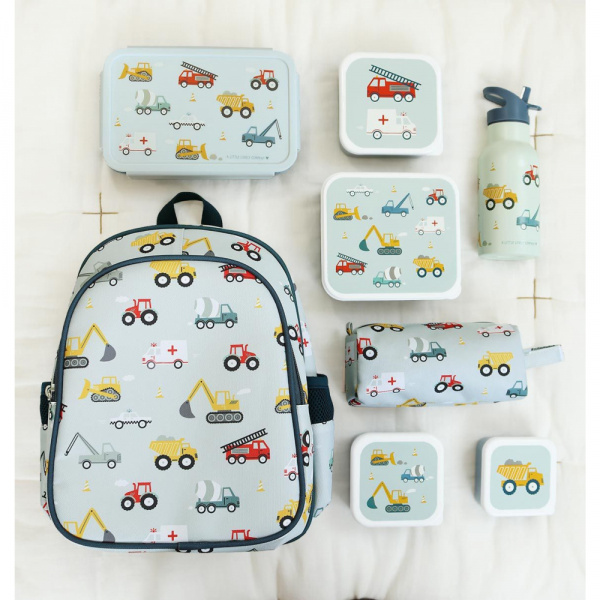 Sac à dos enfant isotherme fleurs sauge A little lovely company