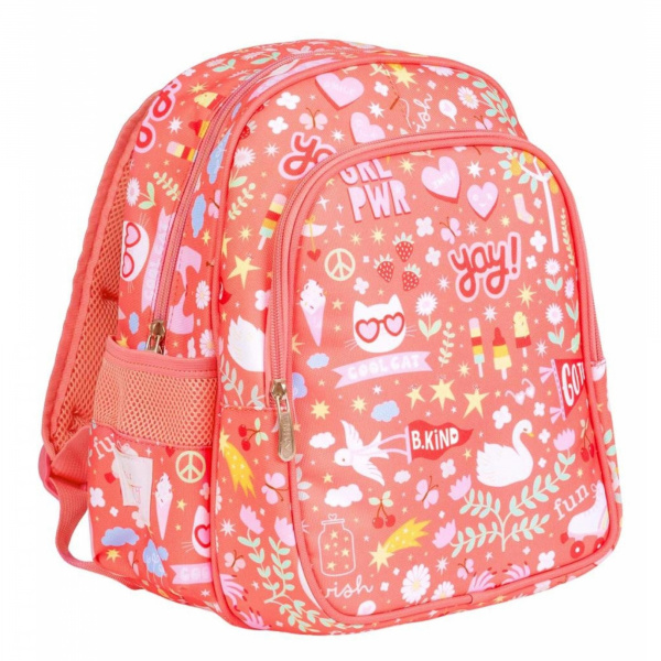 Sac à dos enfant isotherme fleurs sauge A little lovely company