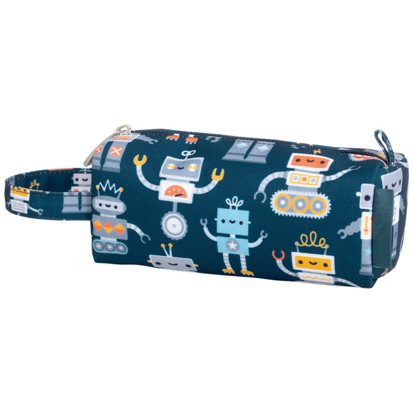 Trousse scolaire enfant avec poignée robots A little lovely company