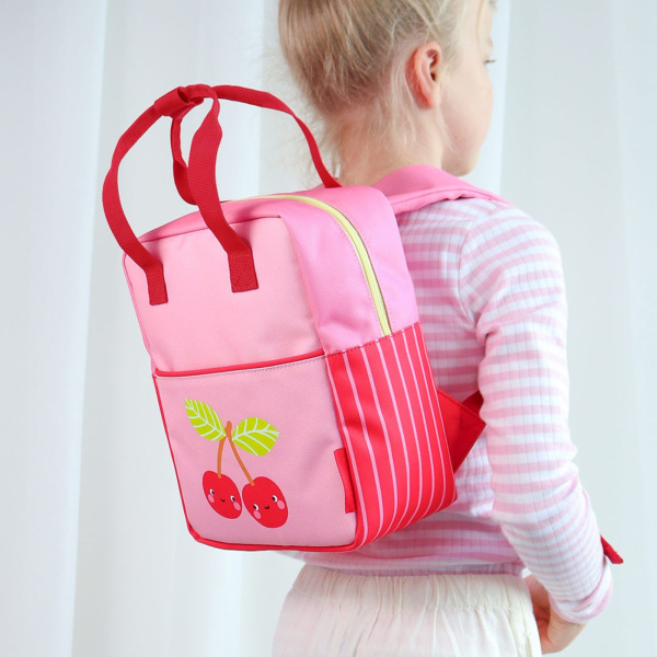 Sac à dos carré enfant cerise A little lovely company