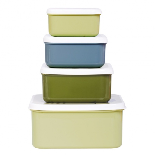 Lot de 4 boîtes à goûter dinosaures A little lovely company