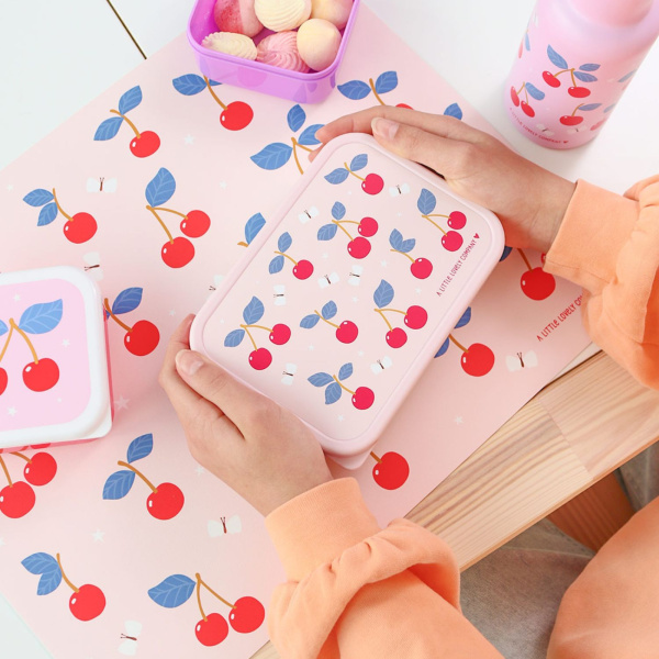 Lunch box enfant en acier inoxydable cerises A little lovely company