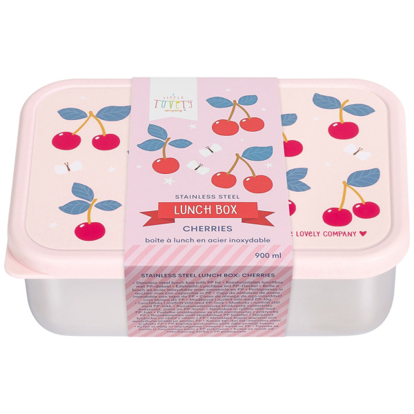 Lunch box enfant en acier inoxydable cerises A little lovely company