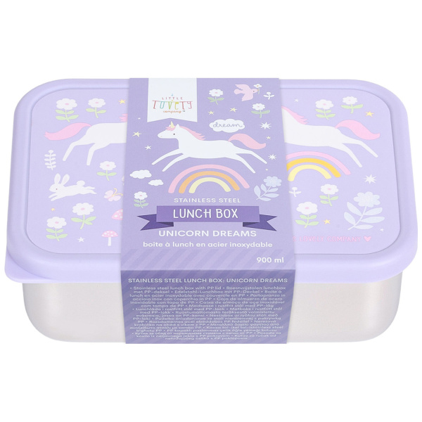 Lunch box enfant en acier inoxydable rêves de licorne A little lovely company