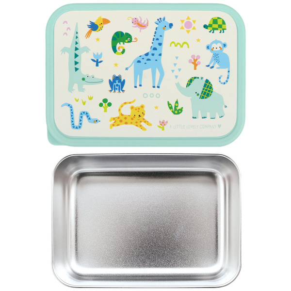 Lunch box enfant en acier inoxydable jungle A little lovely company