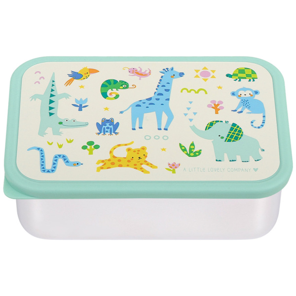 Lunch box enfant en acier inoxydable jungle A little lovely company