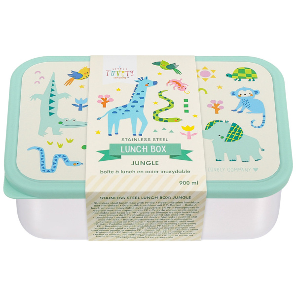 Lunch box enfant en acier inoxydable jungle A little lovely company