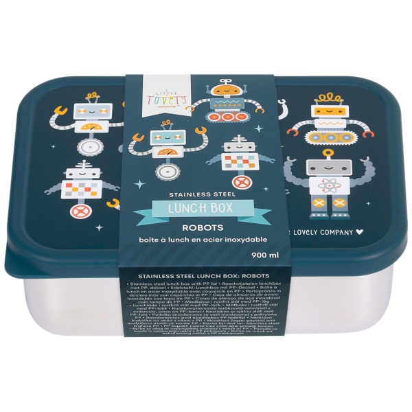 Lunch box enfant en acier inoxydable robots A little lovely company