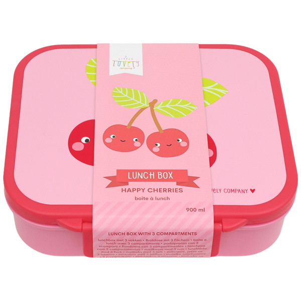 Lunch box enfant compartimentée 1,2 l cerises A little lovely company