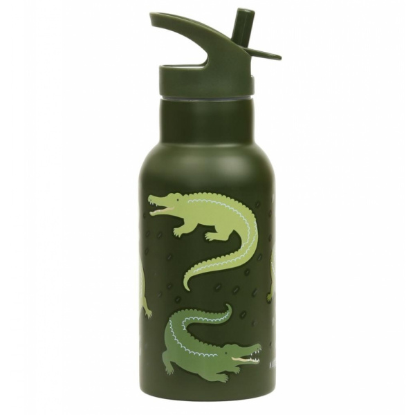 Gourde isotherme enfant inox 350 ml crocodiles A little lovely company
