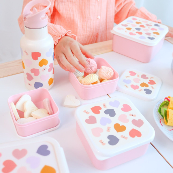 Gourde isotherme enfant 350 ml fleurs vertes A little lovely company