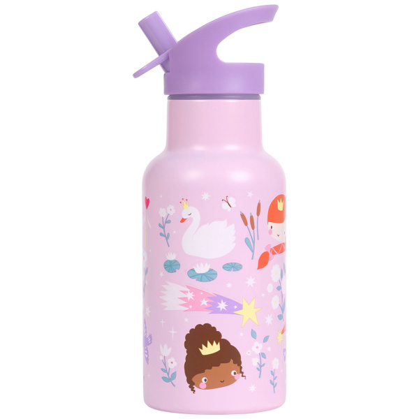 Gourde isotherme enfant 350 ml fleurs vertes A little lovely company