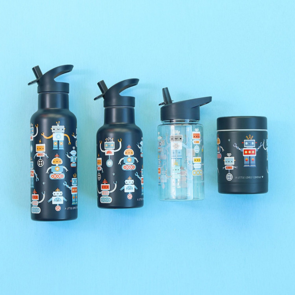 Gourde isotherme enfant 350 ml fleurs vertes A little lovely company