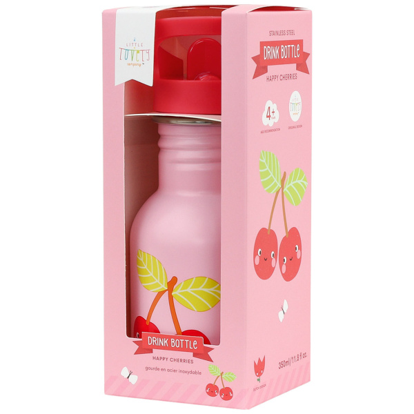 Gourde isotherme enfant compacte 350 ml cerises A little lovely company