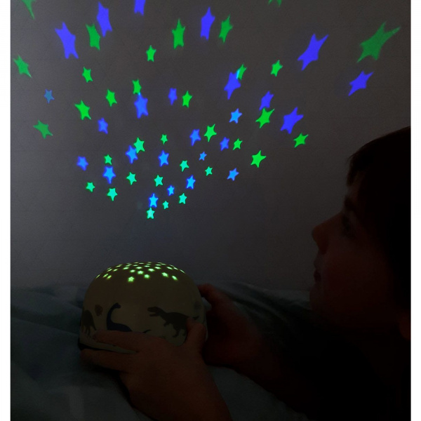 Veilleuse projecteur d'étoiles dinosaures A little lovely company