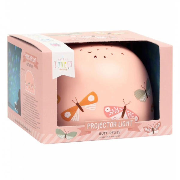 Veilleuse projecteur d'étoiles papillons A little lovely company