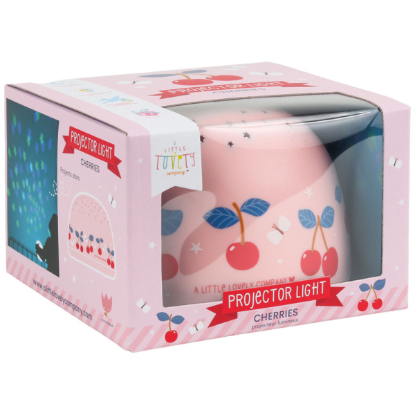 Veilleuse projecteur d’étoiles enfant cerises A little lovely company