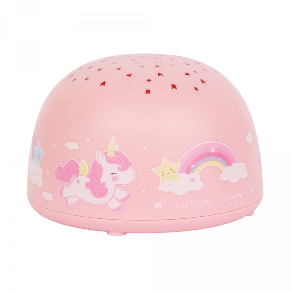 Veilleuse projecteur d'étoiles licorne A little lovely company