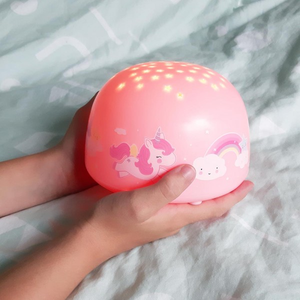 Veilleuse projecteur d'étoiles licorne A little lovely company