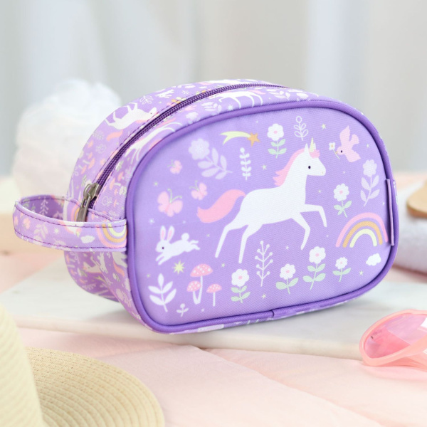 Trousse de toilette enfant rêves de licorne A little lovely company