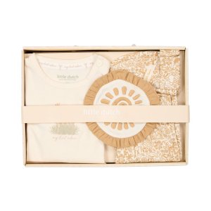 Coffret maternité bébé 3 pièces safari friends 2-6 mois Little dutch